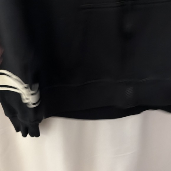 Victoria's Secret PINK Hoodie Womens M Black Full Zip Logo Pocket - Picture 3 of 8